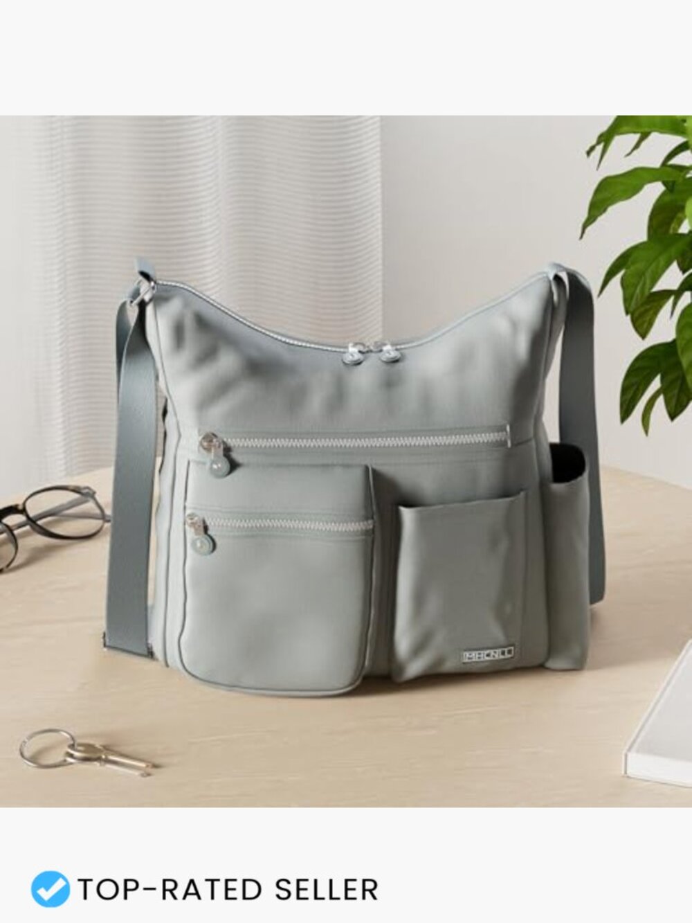 Women's Nylon Crossbody Purse Lightweight Anti-Theft RFID Travel Everyday Bag - Picture 3 of 7